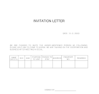 영문초청장 (InvitationLetter) 영문초청장 (InvitationLetter)